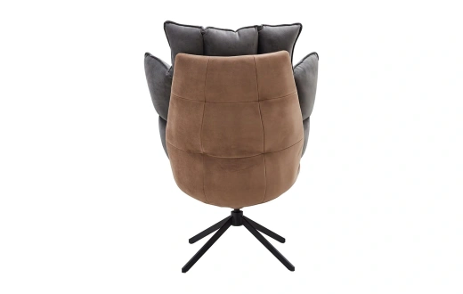 Кресло ESF DC‑1565G BROWN / Metal legs